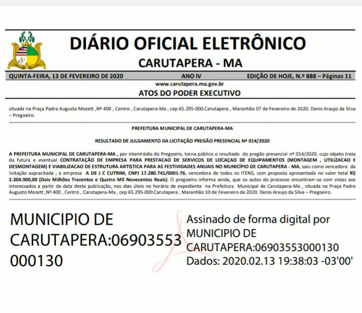 Diário Oficial do Município 